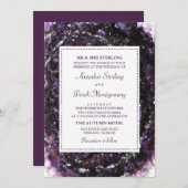 アメジストジオード|バイオレット結婚式招待状 招待状 (正面/裏面)