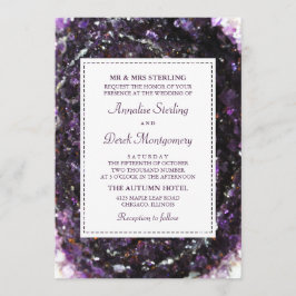 アメジストジオード|バイオレット結婚式招待状 招待状