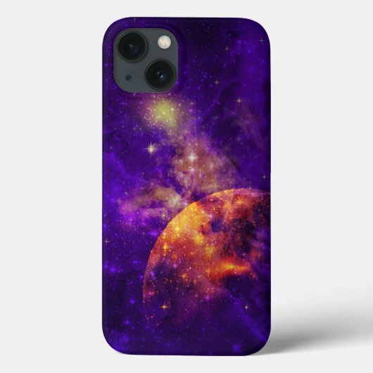 アメジストスカイ、ゴールデンプラネットn星雲iPadエア Case-Mate iPhoneケース (裏面)