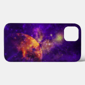 アメジストスカイ、ゴールデンプラネットn星雲iPadエア Case-Mate iPhoneケース (裏面 (横))