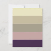 アメジストストーストライプムパーソナライズされた ノートカード (裏面)