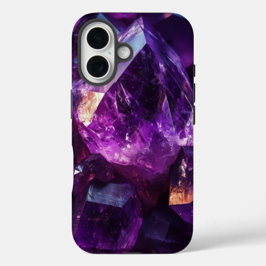 アメジストストーンズ王室のクリスタルフォンケース Case-Mate iPhoneケース (裏面)