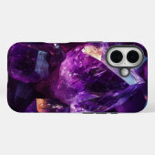 アメジストストーンズ王室のクリスタルフォンケース Case-Mate iPhoneケース (裏面 (横))