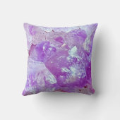 アメジストスパープルクォーツジェムストーンモノグラム クッション (裏面)