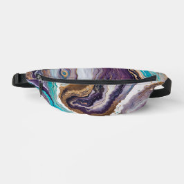 アメジストターコイズ抽象芸術 ファニーパック