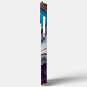アメジストターコイズ抽象芸術 Case-Mate iPhoneケース (裏面 / 左)