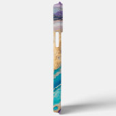 アメジストターコイズ抽象芸術 Case-Mate iPhoneケース (裏面 / 右)