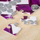 アメジストダイヤモンドアートパープル ジグソーパズル (側面)