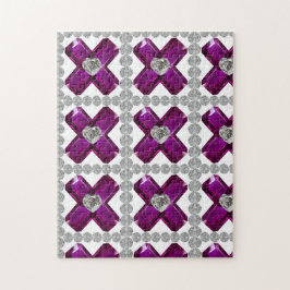 アメジストダイヤモンドアートパープル ジグソーパズル