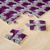 アメジストダイヤモンドアートパープル ジグソーパズル (側面)