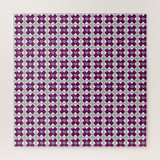 アメジストダイヤモンドアートパープル ジグソーパズル (縦)