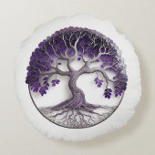 アメジストツリーオブライフヤグドラシル ラウンドクッション (裏面)