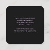 アメジストツリー・オブ・ライフ スクエア名刺 (裏面)