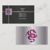 アメジストドラゴンオンシルバー 名刺 (正面/裏面)