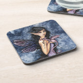 アメジストドラゴンパープルフェアリーファンタジー コースター (左側)