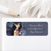 アメジストドラゴンフェアリーファンタジーアートラベル ラベル (インサイチュ)