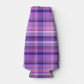 アメジストネイビーブルーコットンキャンディピンクマドラス ボトルクーラー (正面)