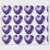 アメジストハートに愛が詰まっている ラッピングペーパー (フラット)