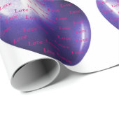 アメジストハートに愛が詰まっている ラッピングペーパー (ロールコーナー)
