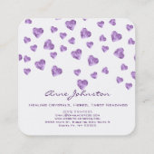 アメジストハートスクエア名刺 スクエア名刺 (裏面)