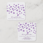 アメジストハートスクエア名刺 スクエア名刺 (正面/裏面)