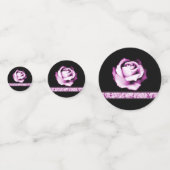 アメジストバラウェディングシャワー表紙吹雪 コンフェッティ (正面)