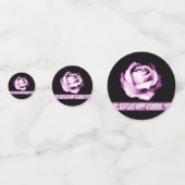 アメジストバラウェディングシャワー表紙吹雪 コンフェッティ (裏面)