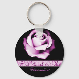 アメジストバラキーチェーン キーホルダー