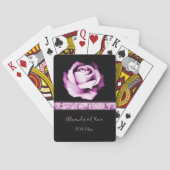 アメジストバラ結婚式の引き出物トランプ トランプ (裏面)