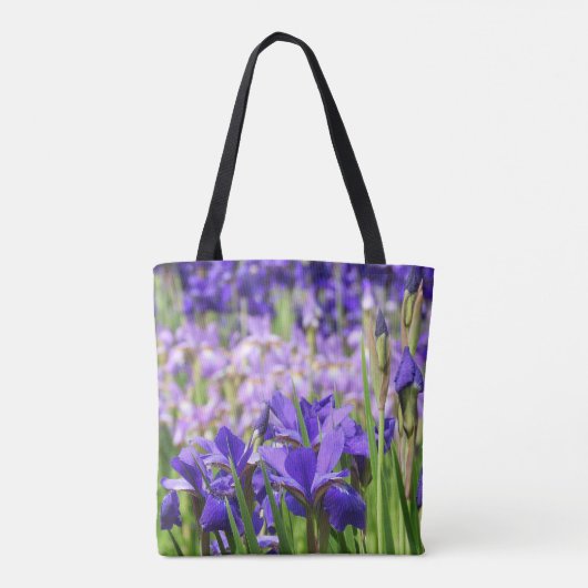 アメジストパープルアイリスズガーデン トートバッグ (裏面)