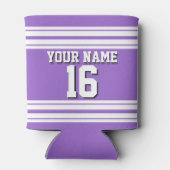 アメジストパープルウィットチームジャージカスタムー番号名 缶クーラー (裏面)