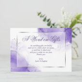 アメジストパープルカードボックスリクエスト 招待状 (スタンド正面)