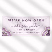 アメジストパープルグリッターアゲートジオデラックスビジネス 横断幕