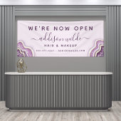 アメジストパープルグリッターアゲートジオデラックスビジネス 横断幕