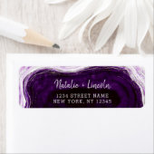 アメジストパープルゲードスライス結婚の差出人住所 ラベル (インサイチュ)