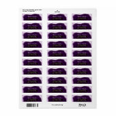 アメジストパープルゲードスライス結婚の差出人住所 ラベル (フルシート)