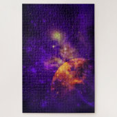 アメジストパープルスカイズゴールデンプラネットスターズ ジグソーパズル (縦)