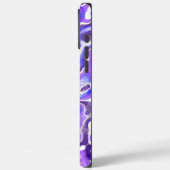 アメジストパープルバイオレットカラフル抽象芸術マーブルテ Case-Mate iPhoneケース (裏面 / 左)