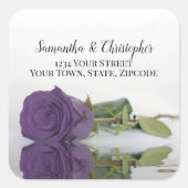 アメジストパープルバララージ結婚ズ住所 シール (正面)