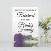 アメジストパープルバラ予約結婚済みの座席表 (スタンド正面)