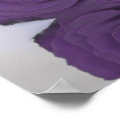 アメジストパープルバラ15テーブル座席表 ポスター (角)