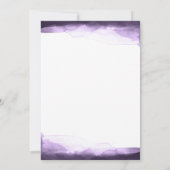 アメジストパープルプラムモダンシック甘い16パーティー 招待状 (裏面)