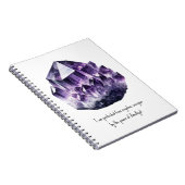 アメジストパープル保護結晶形而上学的 ノートブック (右側)