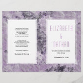 アメジストパープル大理石モダン結婚式 (正面)