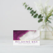 アメジストパープル手作り風呂爆弾ソーク石鹸 名刺 (スタンド正面)