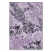 アメジストパープル結婚の折り畳まれたエスコートカード テーブルナンバー (裏面)