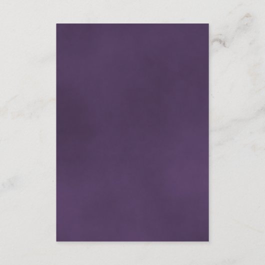 アメジストパープル結婚バラの願い井戸の詩 エンクロージャーカード (裏面)