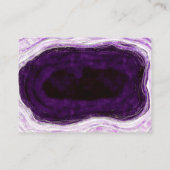 アメジストパープル&シルバーゲ結婚ードのスケジュール エンクロージャーカード (裏面)