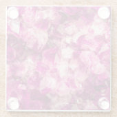 アメジストピンククリスタルシームレステクスチャ。 ガラスコースター (裏面)