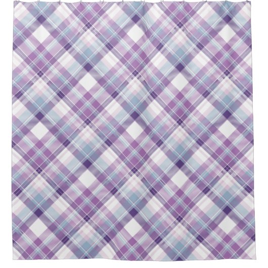 アメジストフープレイド シャワーカーテン (正面)